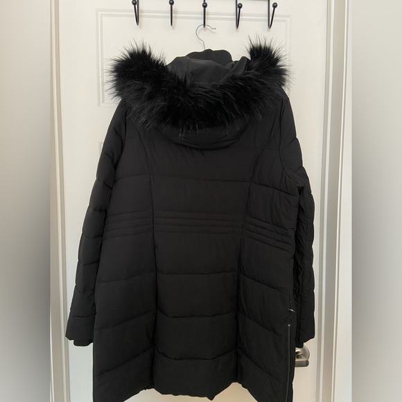 Faux Fur Hood Quilted Winter Coat Reitmans XXL SYNTHETIC DOWN - Picture 5 of 8